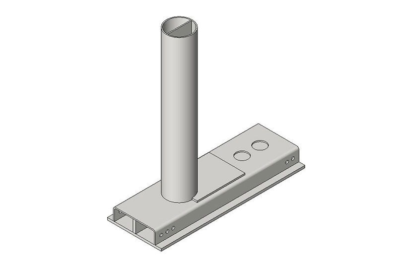 ASTM M30 Crash Rated Limited Foundation Fixed Bollards BIM Files