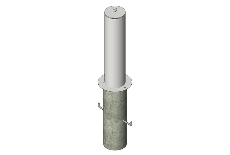ASTM M30 Crash Rated Removable Bollards BIM Files