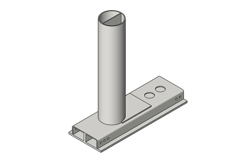 ASTM M50 Crash Rated Limited Foundation Fixed Bollards BIM Files