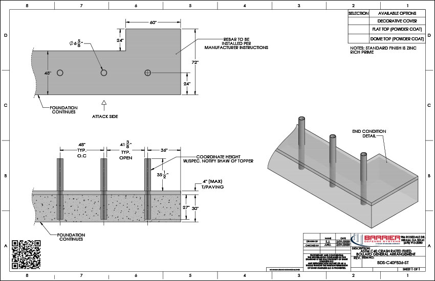 Crash Rated Fixed and Removable Bollards
