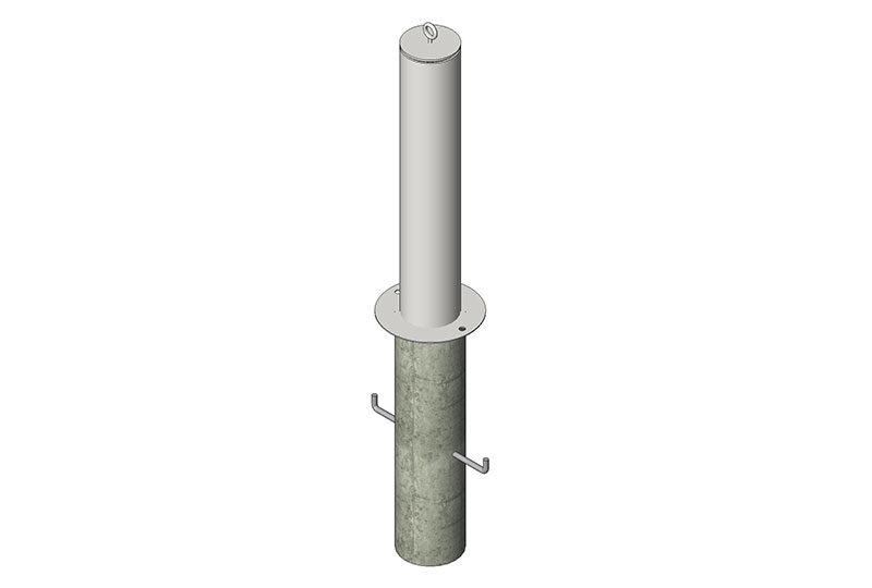 ASTM SC40 Crash Rated Removable Bollards BIM Files