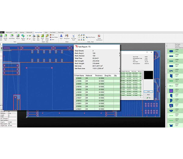 Achieving the Optimal Material and Laser Utilization